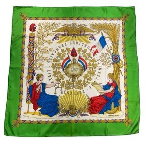 Hermes Vintage Silk Scarf 1789 Carre 90 Joachim Metz